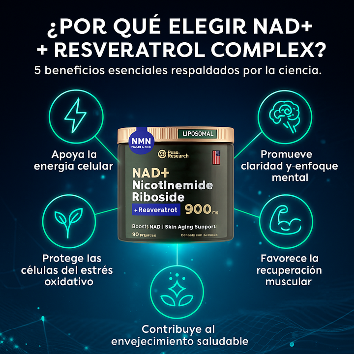 NAD Resveratrol - Cápsulas juventud