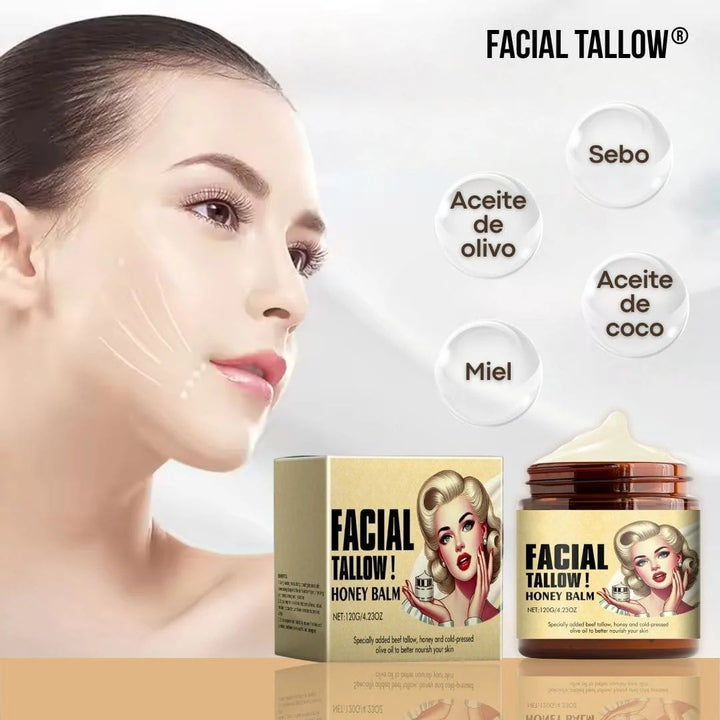 Crema Tallow Facial Balsamo De Miel