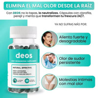 Cápsulas Deos - Elimina el mal olor corporal